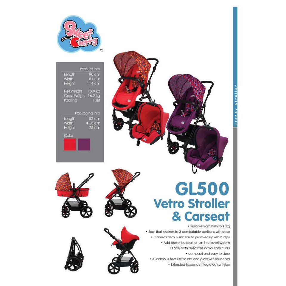 sweet cherry stroller gl500