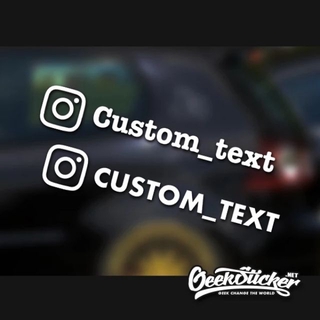 Custom Instagram Sticker For Car