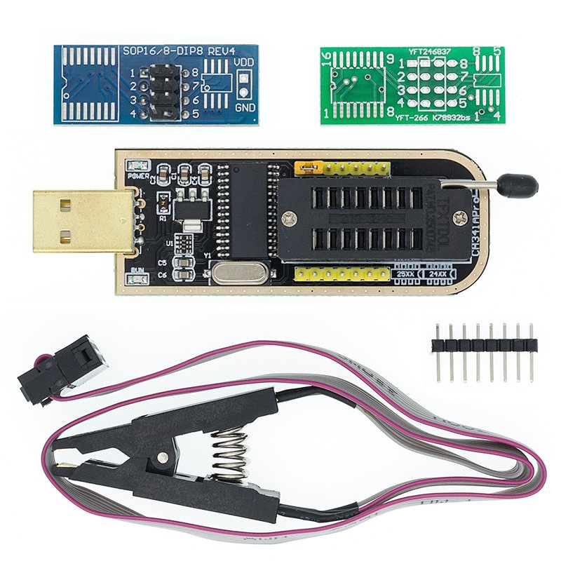 Reliable Multi CH341A 24 25 Series EEPROM Flash BIOS USB Programmer Module + SOIC8 SOP8 Test Clip 93CXX / 25CXX 24CXX... - Image 4