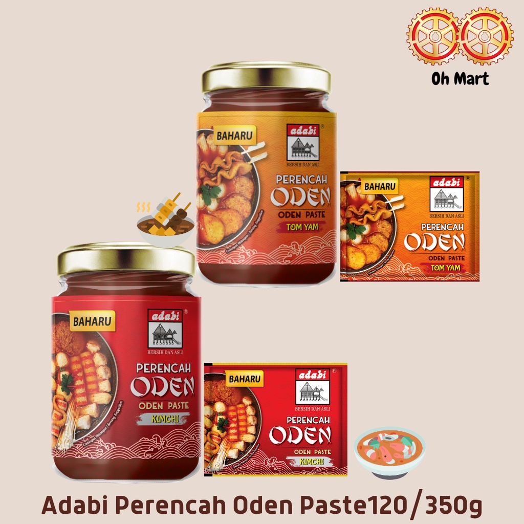 Adabi Perencah Oden Oden Paste Kimchi/Tom Yam 120/350g Shopee Malaysia