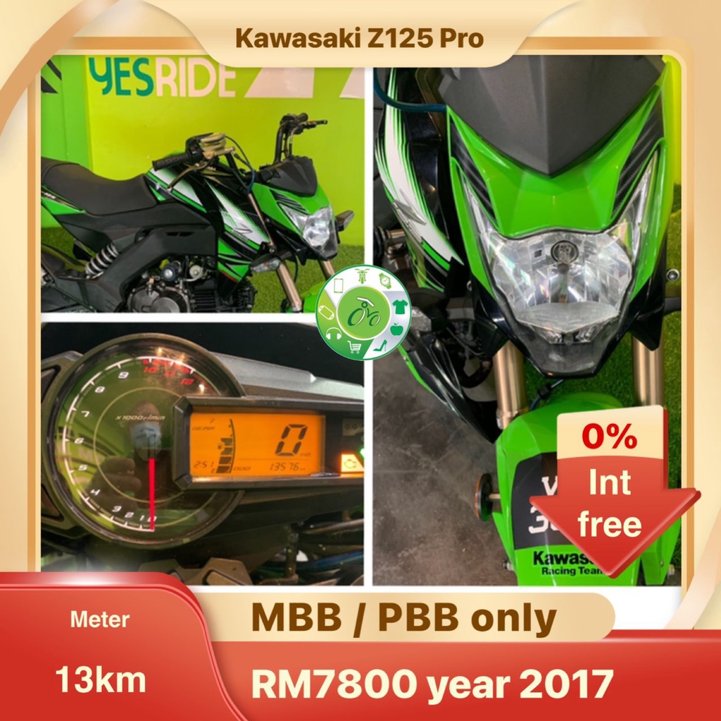 KAWASAKI Z125 PRO 2017 VAD3092