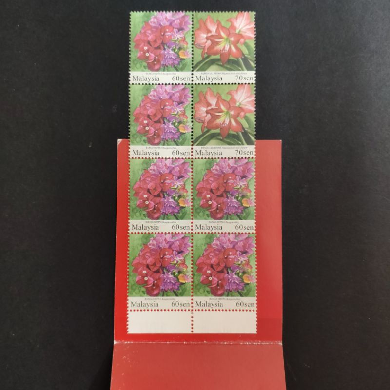 STAMP BOOKLET ] BUNGA KERTAS u0026 BUNGA LILI MERAH  Shopee Malaysia