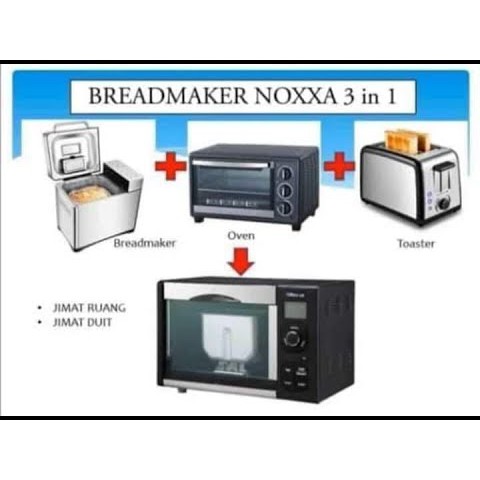 Noxxa Breadmaker Oven Toaster 1 Year Warranty Free Delivery Shopee Malaysia