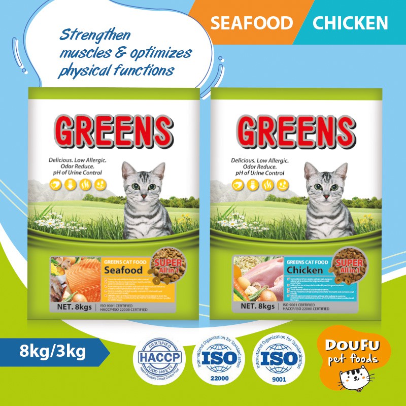 Greens Cat Food Chicken/Seafood (3kg) Shopee Malaysia