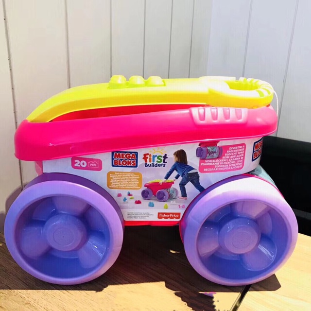 mega bloks pink wagon