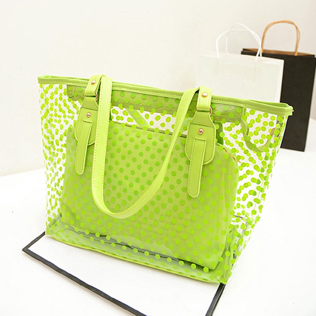 transparent jelly shoulder bag