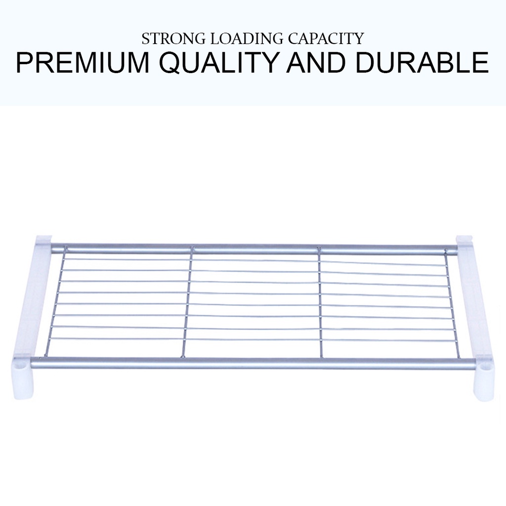 FINSSO: Kitchen Steel Shelves Organizer Rack Multipurpose Shelf