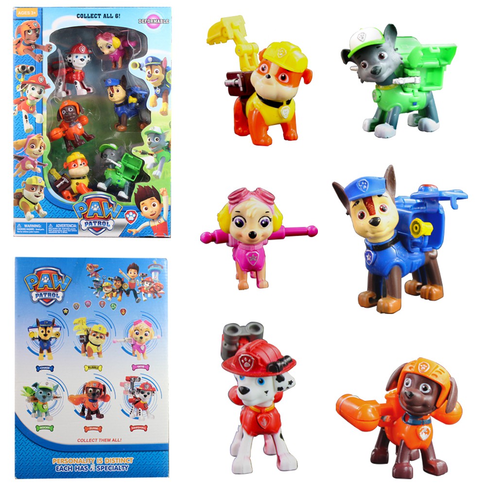 paw patrol 6 pack figures