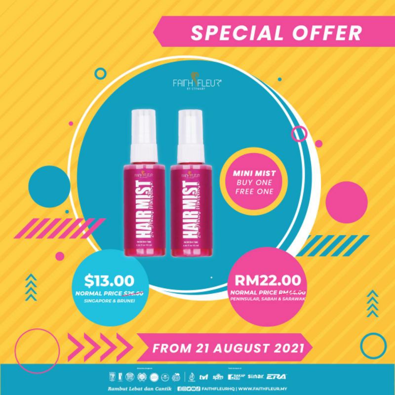 Ready Stock Hairmist Faith Fleur