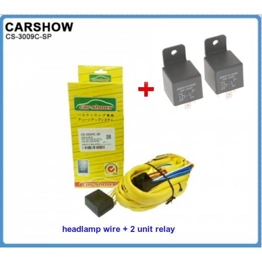 Set Wire 2pcs Relay H4 Untuk Wire Lampu Besar Kereta Penambah Relay Terangkan Lampu Perodua Proton Toyota Honda Model Shopee Malaysia