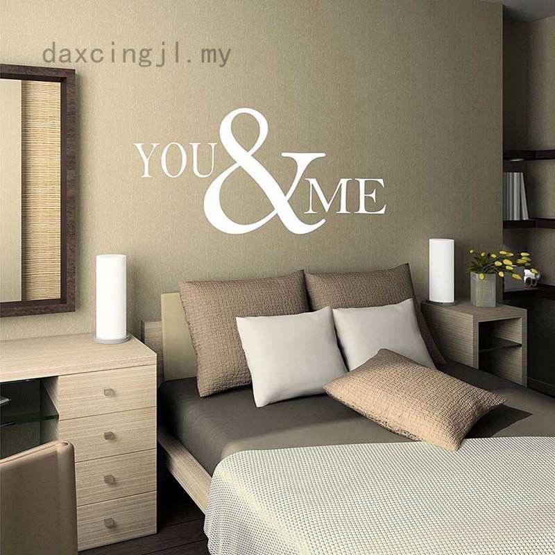 Daxcingjl 1pc Vinyl Mr Mrs Wall Stickers For Bedroom Living Room Decoration Modern Home Decor Removable Decal Diy