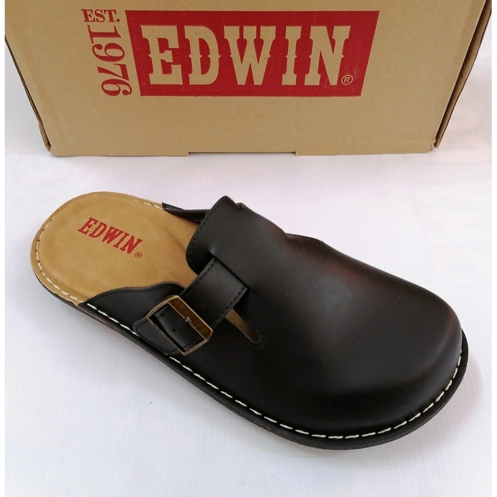 Edwin Sewing Outsole PU Leather Men Sandals Original E10461 | Shopee ...