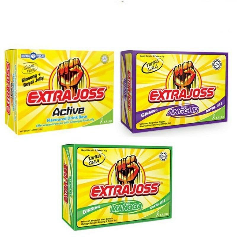 Extra Joss Active / Mangga / Anggur / Oren 6 Sachets