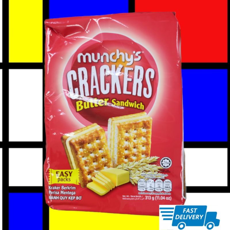 MUNCHY'S CRACKERS Butter Sandwich, Choc Sandwich, Cream Cracker