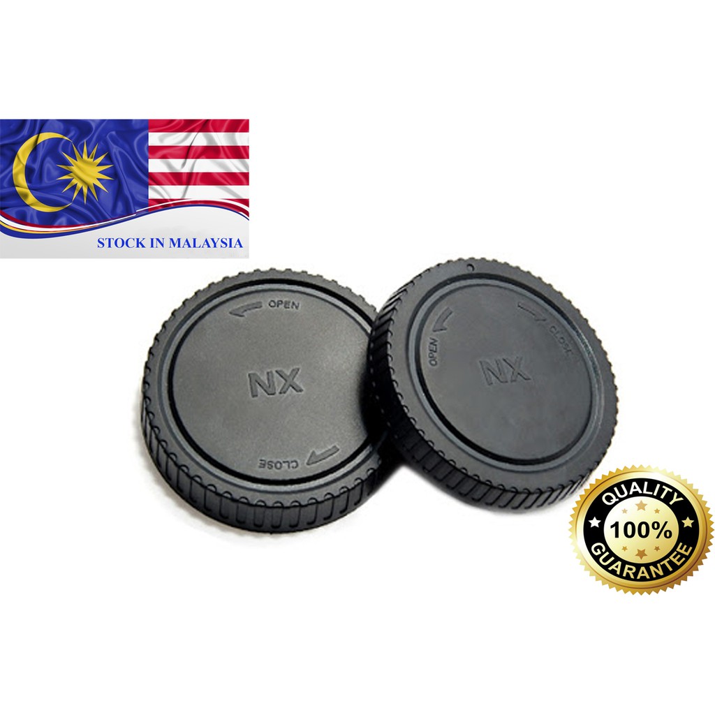 Rear Lens Cap &amp; Body Cap Set for Samsung NX JJC L-R8 (Ready Stock In Malaysia)