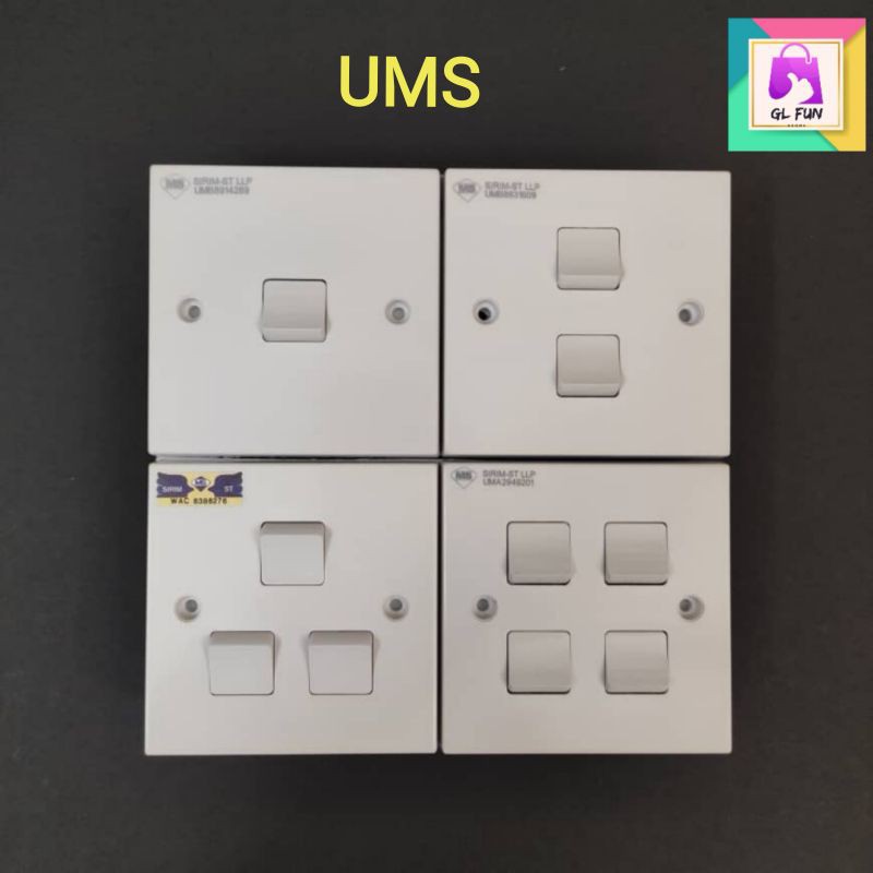 UMS Bakelite Switches & Socket Outlet (sirim)1G / 2G / 3G / 4G Shopee Malaysia