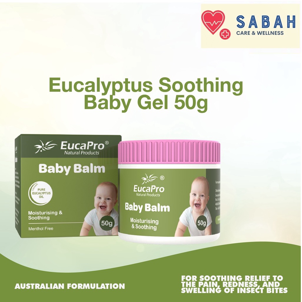 EUCAPRO Eucalyptus Baby Balm 50G For Insect Bite, Cold, Flu Shopee