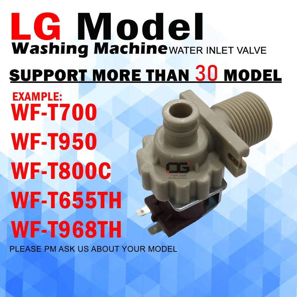 LG WATER INLET VALVE Washing Machine WFSP950G WFT700 / WFT655TH / WF