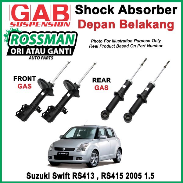 Suzuki Swift Rs413 Rs415 2005 1 5 Original Gab Premium Absorber Set Shopee Malaysia