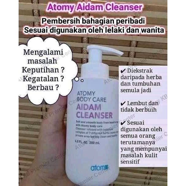 Atomy Aidam Cleanser 200ml Merawat Kulit Sensitive Feminine Wash Natural Shopee Malaysia