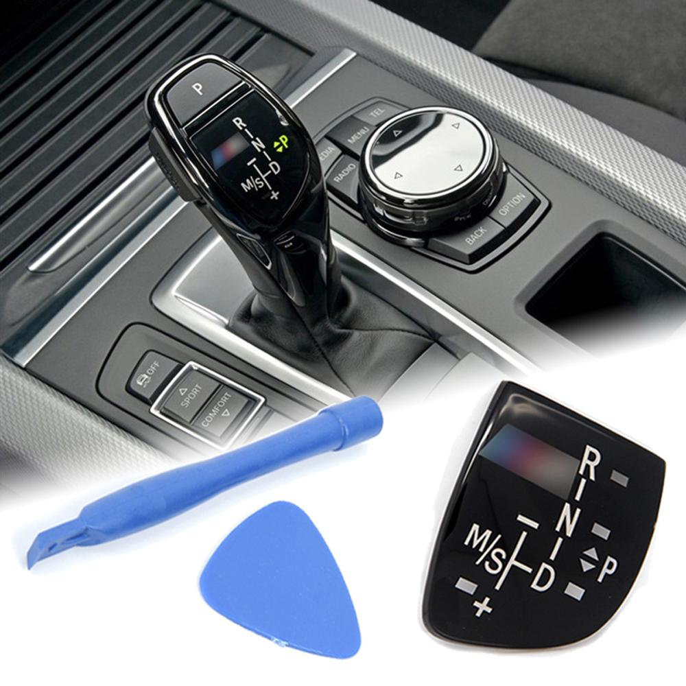 Auto Car Shift Knob Panel Gear Button Cover Emblem M Performance Sticker For BMW X1 X3 X5 X6 M3 M5 F01 F10 F30 F35 F15 F