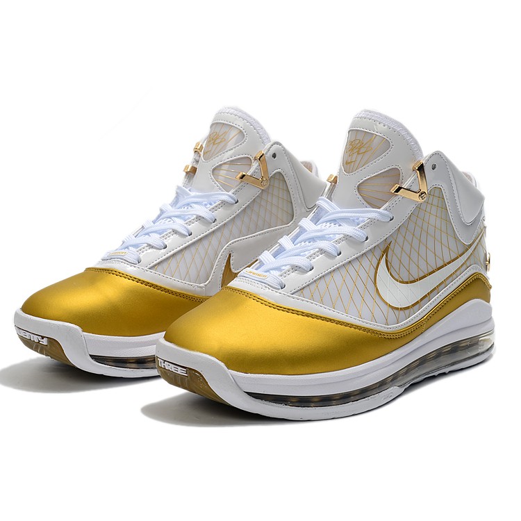 lebron 7 gold and white