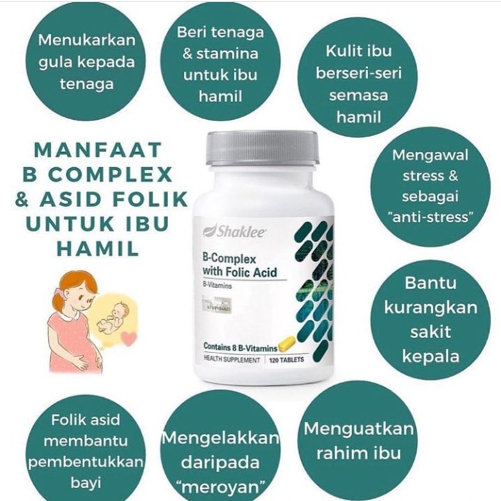 Shaklee B Complex Vital For Proper Bodily Function As They Help Convert Food Into Energy For Your Cells Shopee Malaysia