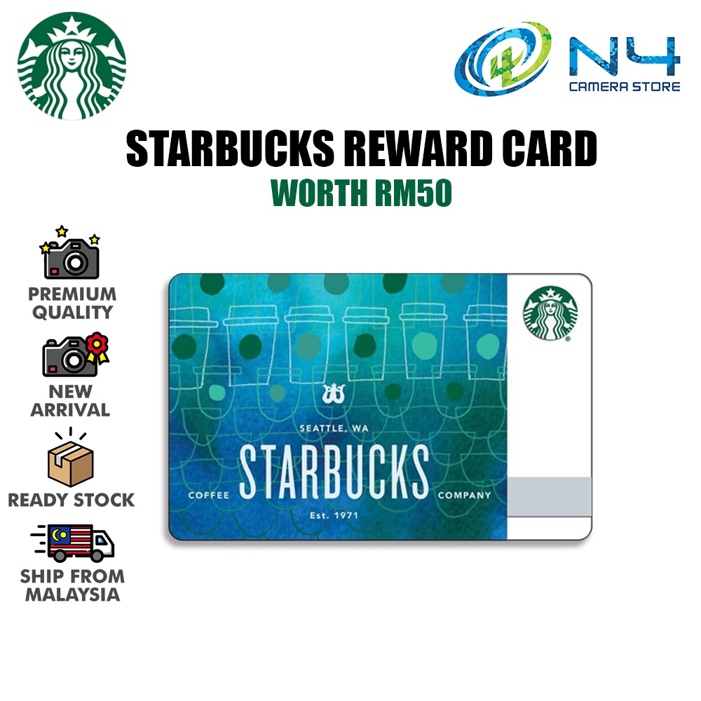 Starbucks RM30 Seattle WA Blue Card STARBUCKS Reward Card Worth RM30 ...