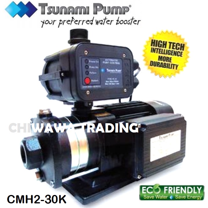 【1 Year Warranty】 Tsunami Home Pump Water Pressure Pump CMH2-30K / CMH2-40K CMH230K CMH240K Tangki