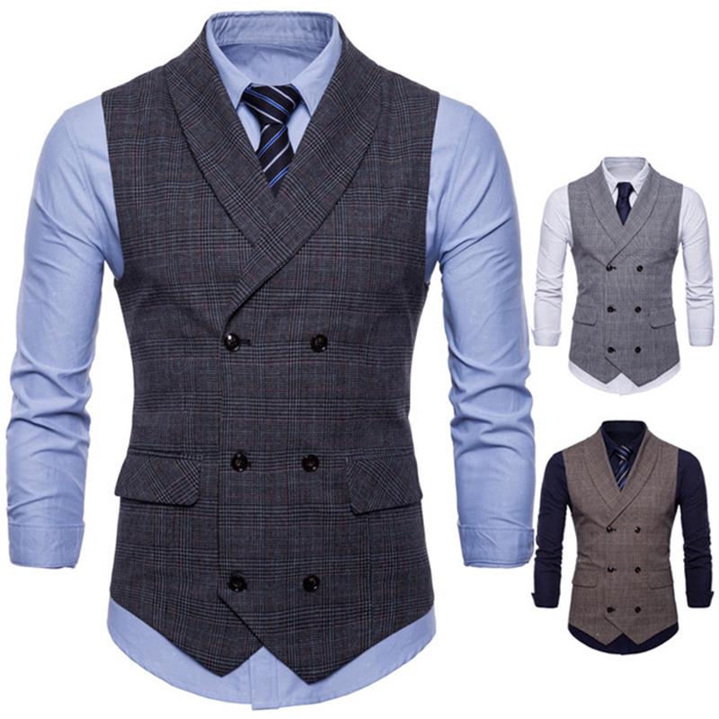 British Style Fashion Business Formal Vest Slim Men's Casual Vest