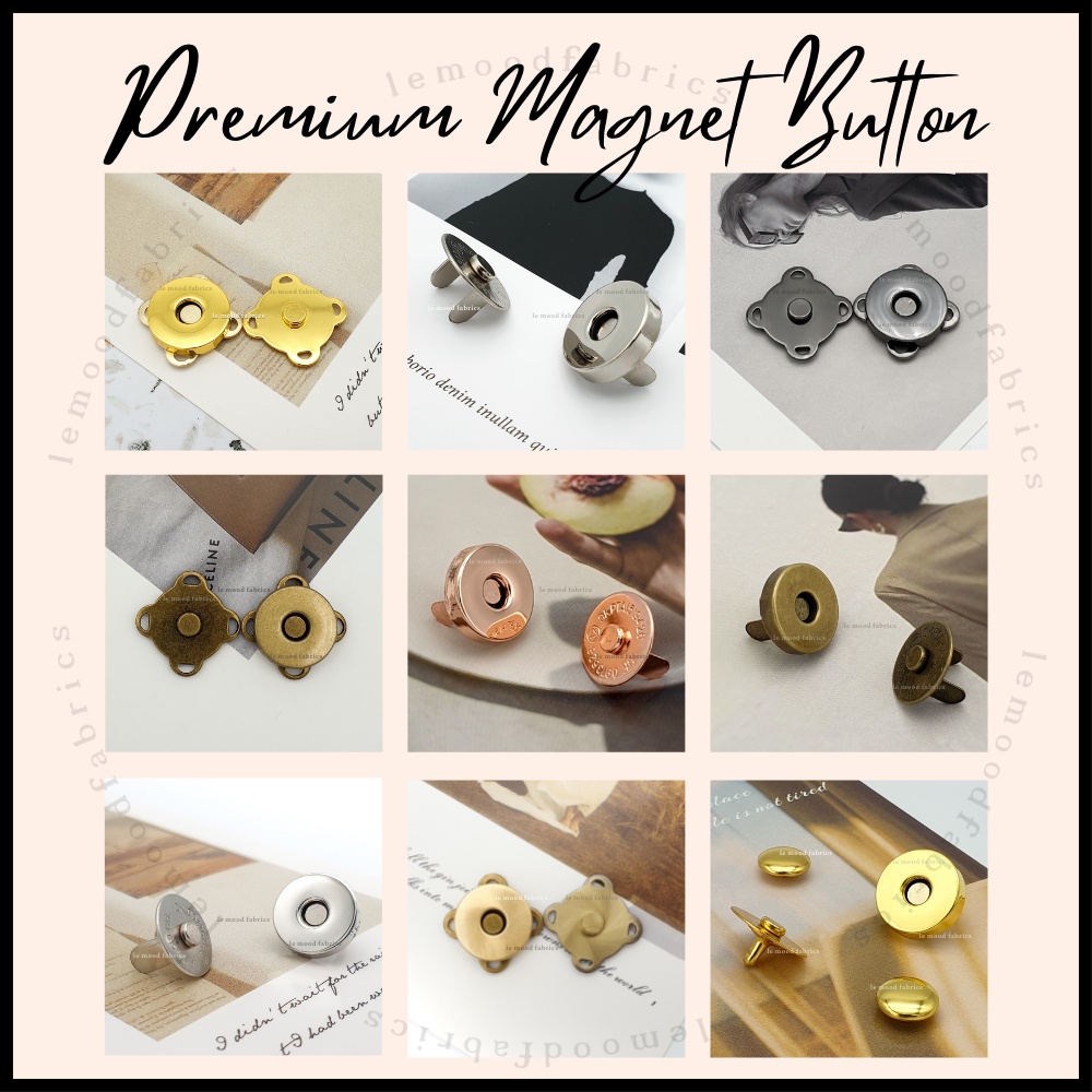 Premium Magnetic Button 14mm & 18mm Butang Magnet Button | Shopee Malaysia