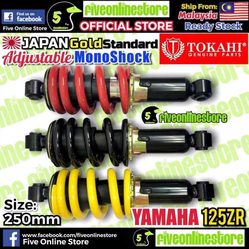 Buy 125zr Tokahi Japan Gold Standard Adjustable Monoshock 250mm Absorber Racing Yamaha Y125z Y125zr 125z Y125 Kyb Boy Seetracker Malaysia