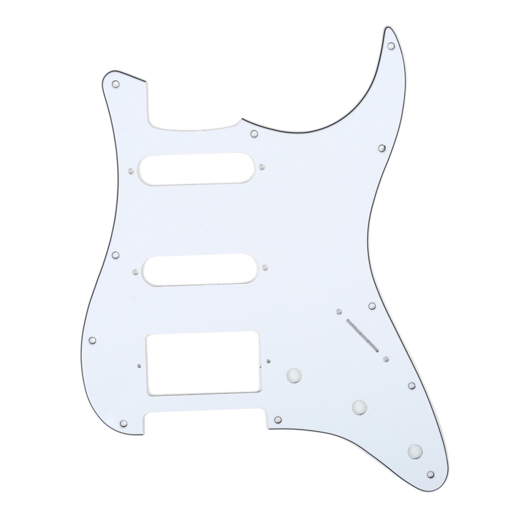 Yootones 11 Hole HSS Pickguard Guitar Scratch Plate Compatible with American/Mexican Made Standard Strat Modern Style Guitar Replacement 