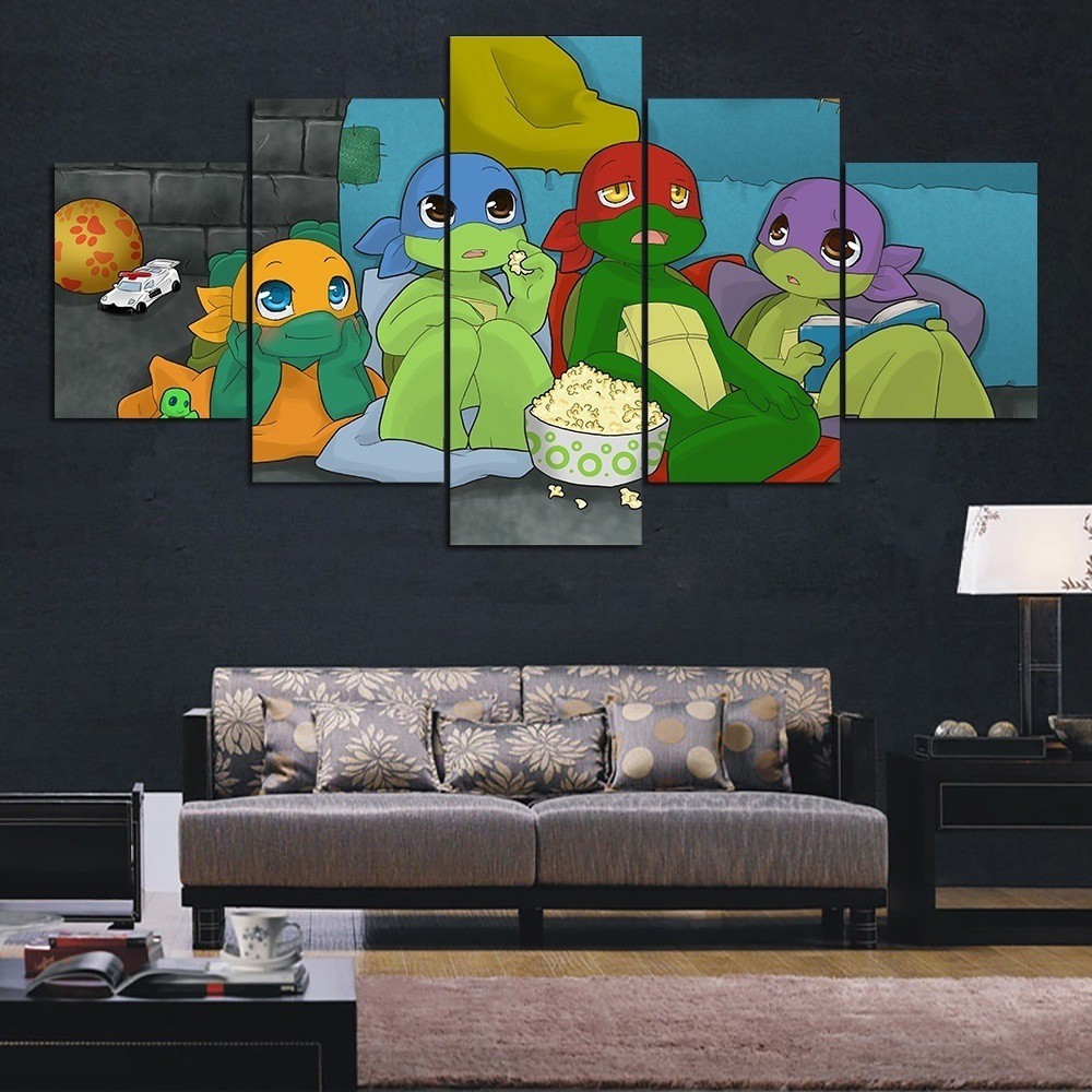 Super Cute Baby Ninja Turtles Posters Picture Oil Painting
