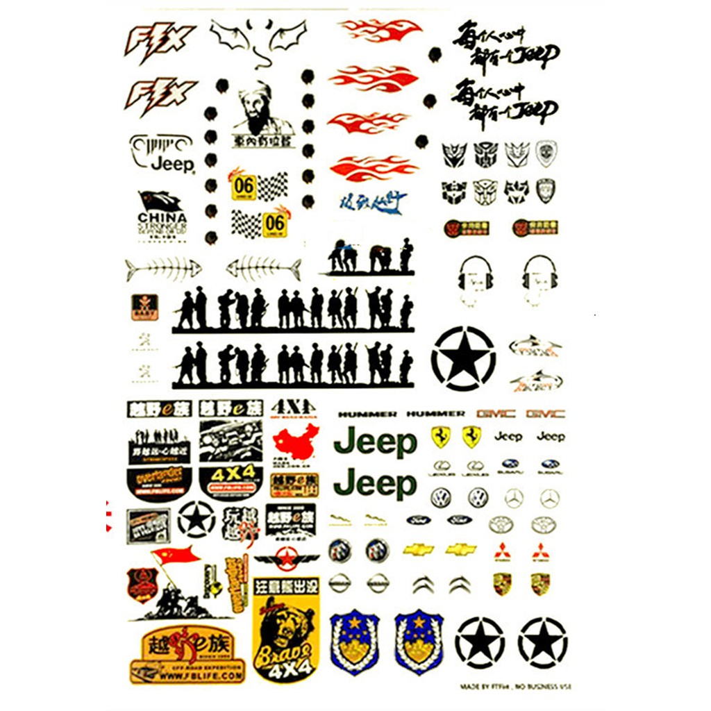 rc car body decals