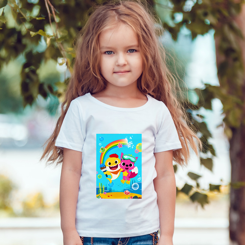 Toddler Boys Girls Kids Cute Tops Live Every Week Like Its Shark Week Print Short Sleeve Fashion Black T Shirt Blouse 