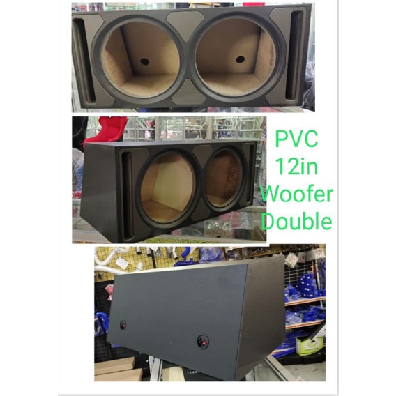 Woofer Box 12" PVC double straight hole double round hole car audio