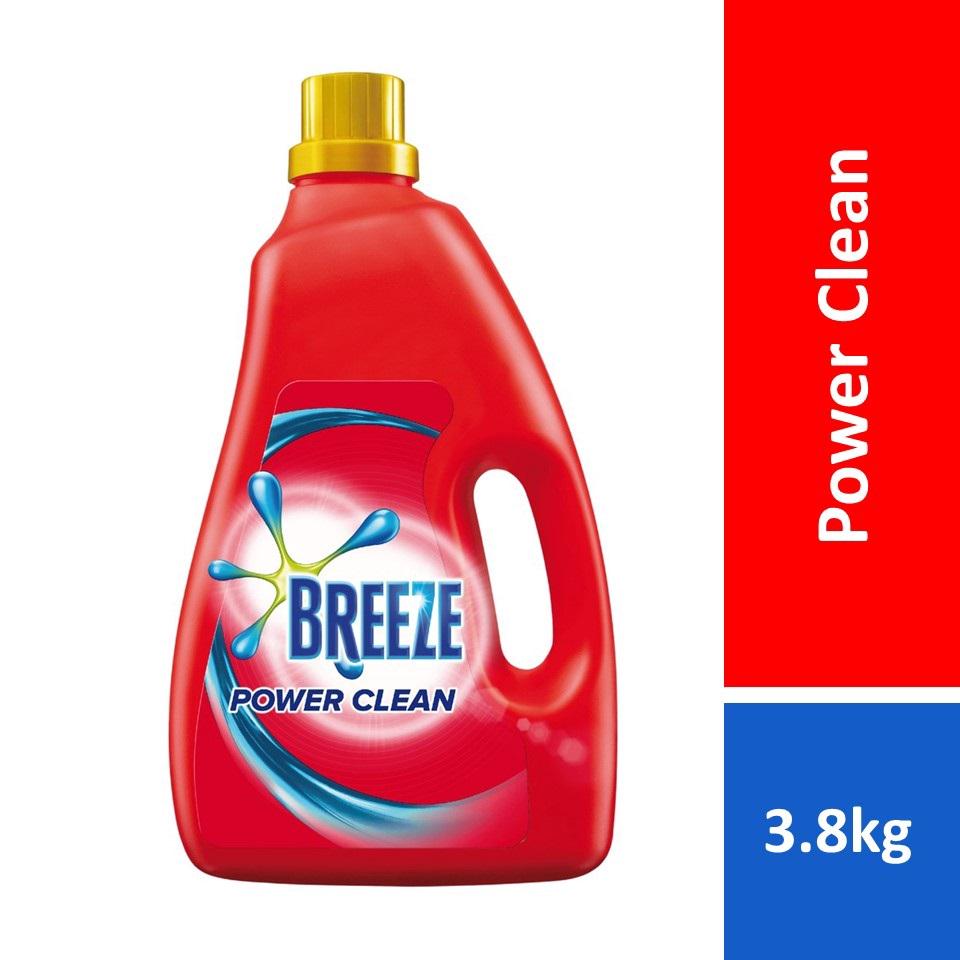 Breeze Detergent Liquid Power Clean (3.8kg) Shopee Malaysia