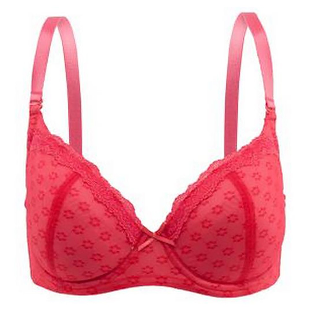 Xixili Stella Demi Cup Bra - Sweet Pink/Nude | Shopee Malaysia