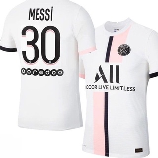 HOT🔥🔥 Messi No. 30 Jerseys 21-22 Home Player PSG Paris Saint Germain Football Shirts Men Shirt Jersey Baju Jersi