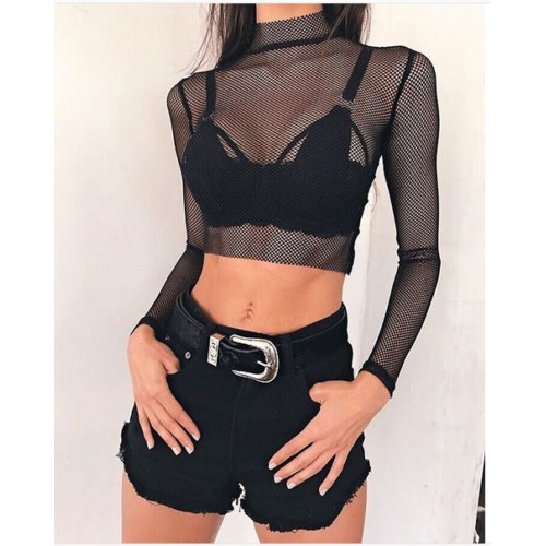 fishnet womens tops