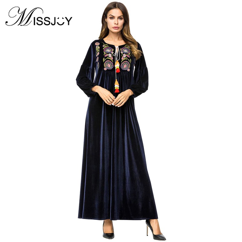 plus size navy blue velvet dress