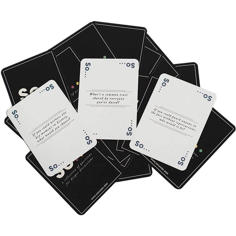 So Cards Conversation Starter Problem Card Game for Adults and Families