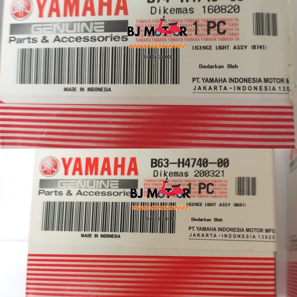 YAMAHA NVX155 NVX LICENCE LIGHT SET 100% ORIGINAL HLY B74-H4740-00 /B63-H4740-00 | Shopee Malaysia