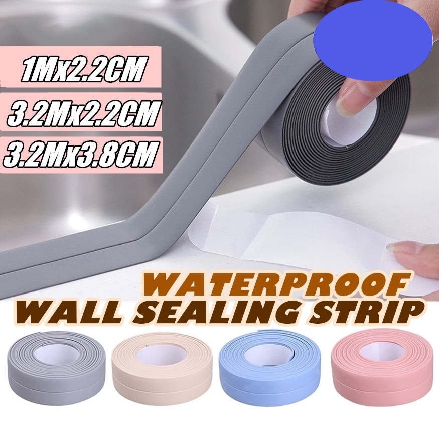 Wall Corner Sealing Self Adhesive Tape PVC Waterproof Tile Crack Sink