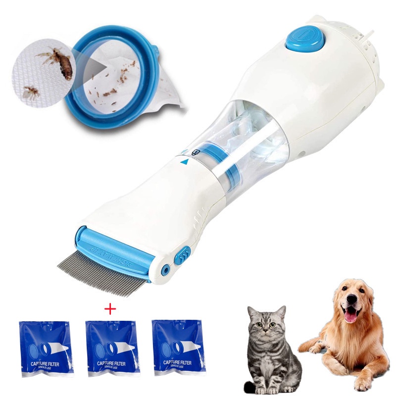Electronic Electric Flea Comb Fleas Removal Comb for Dogs Cats Pet