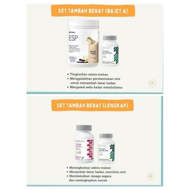 Shaklee Trial Set Tambah Berat Badan Shopee Malaysia