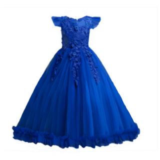 yellow and blue gowns for kids
