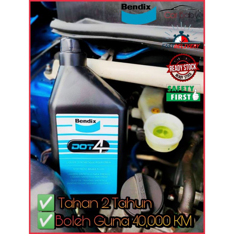 Buy Bendix Dot 4 Brake Fluid Brake Oil Minyak Brek 1 Liter Seetracker Malaysia