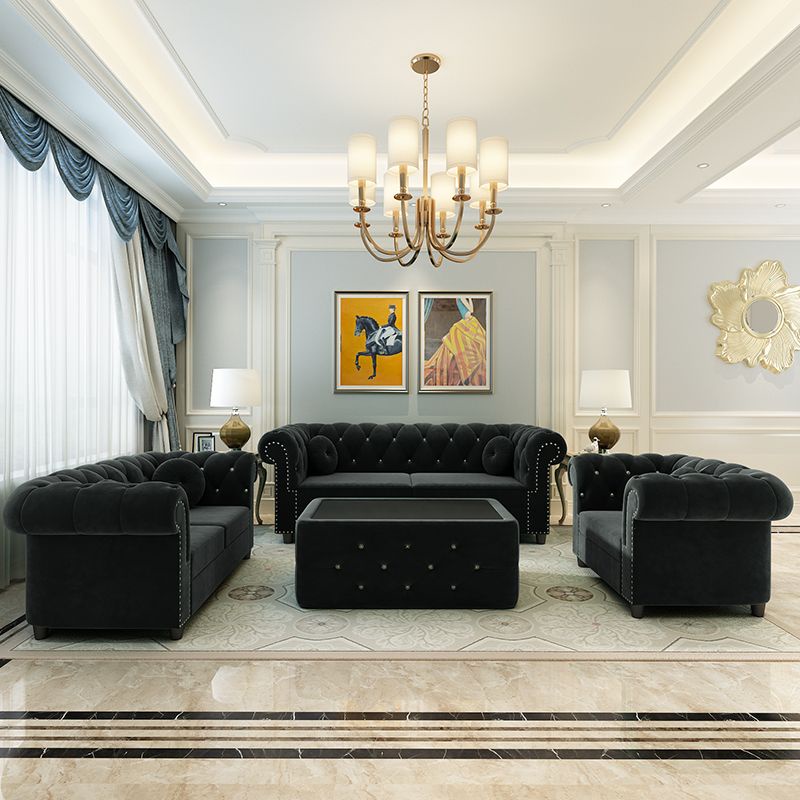 WE Sofa Chesterfield 3 2 1 Seater Velvet Fabric Home And Living